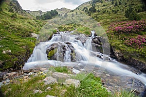 Meners river at Ransol Pyrenees of Andorra