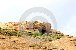 Menga, part of twinned dolmens, Antequera, Spain photo