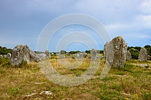 The menhir alignments of Carnac stretches over many miles