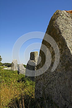 Menhir in Carnac-Brittany