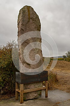 Menhir de la llaneda - archaeological site of cantabria