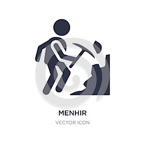 menhir icon on white background. Simple element illustration from People concept