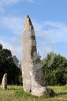 Menhir Saint-Samson in Pleumeur-Bodou in Brittany