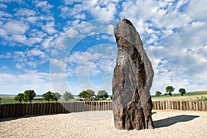 Menhir Stone Shepherd, Klobuky, Czech republic