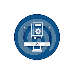 Menial Book Vector Icon with trendy background colors that can easily edit or modify.