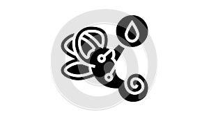 menieres symptom glyph icon animation