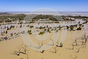 Menindee lakes in the far west of New South Wales