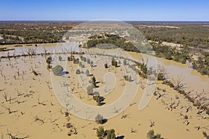 Menindee lakes in the far west of New South Wales