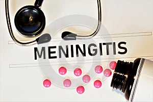 Meningitis is an inflammation of the membranes of the brain that develops as a result of bacterial, viral, fungal infection. photo