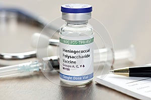 Meningococcal Polysaccharide Vaccine Vial photo