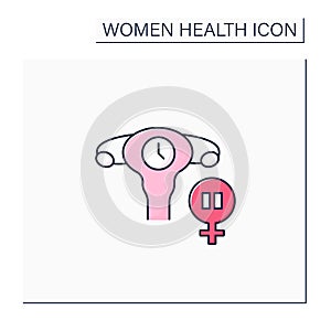 Menopause color icon