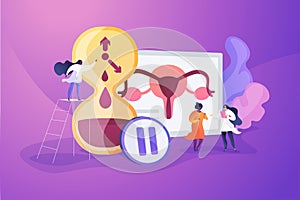 Menopause concept vector illustration