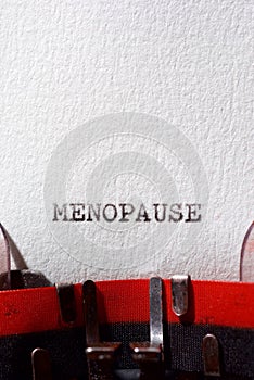 Menopause concept view