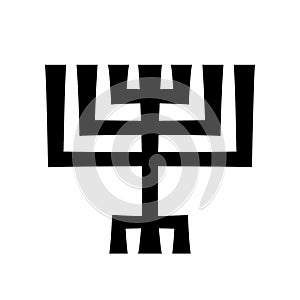 Menorah (ancient Hebrew sacred seven-candleholder)