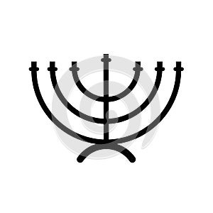 Menorah, Judaism - vector icon