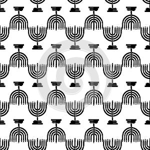 Menorah pattern seamless vector