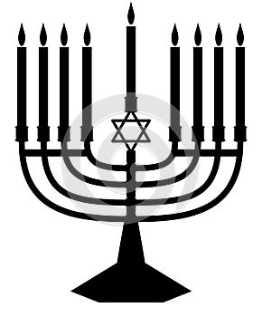 Menorah silhouette