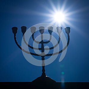 Menorah and the star