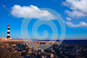 Menorca Cap de Artrutx Lighthouse in southwest cape