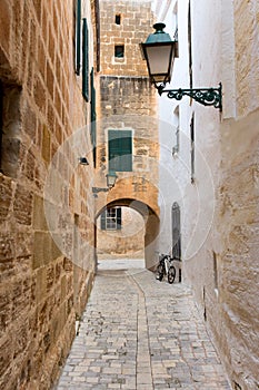 Menorca Ciutadella carrer del Palau at Balearics photo
