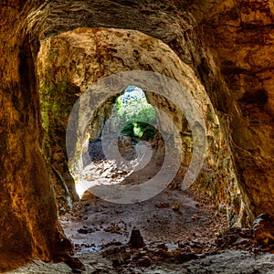 Menorca Cova dels Coloms Pigeons cave in es Mitjorn