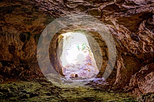 Menorca Cova dels Coloms Pigeons cave in es Mitjorn photo