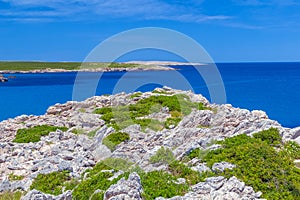 Menorca island cliff coast