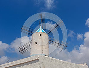 Menorca Sant Lluis San Luis Moli de Dalt windmill in Balearic photo