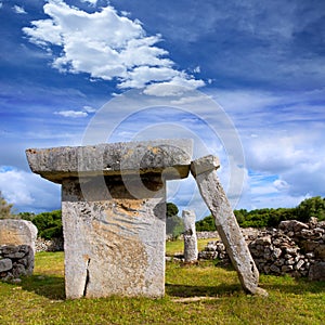 Menorca Taules of Talati de Dalt prehistoric tables photo