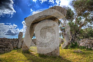 Menorca Taules of Talati de Dalt prehistoric tables photo