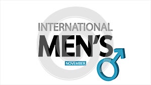 mens day international typography