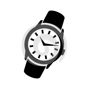 Mens hand classic wrist watch icon photo