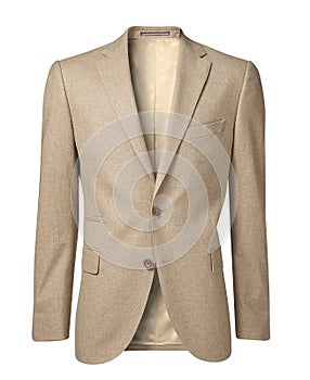 Mens jacket isolated on white with clipping path