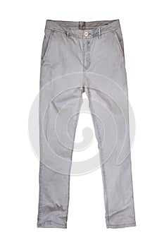 Mens pants isolated on white background,