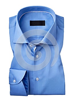 Mens shirt isolated on a white background with clipping path