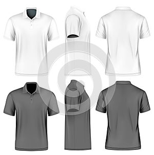 Mens short sleeve vector illustration