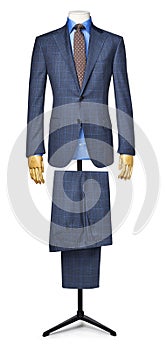 Mens suit isolated on white with clipping path