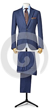 Mens suit isolated on white with clipping path