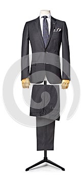 Mens suit isolated on white with clipping path