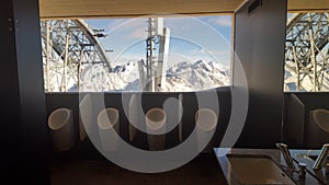 Mens Toilett in Tyrol Soelden