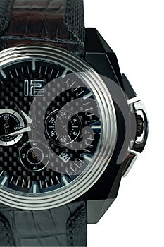 Mens watch close up