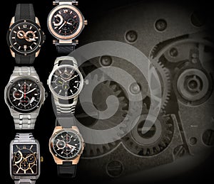 Mens watches background