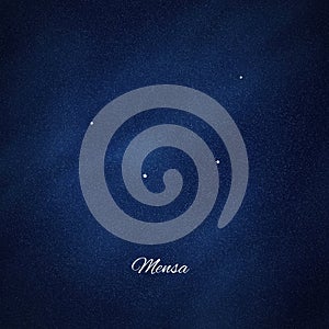 Mensa constellation, Cluster of stars, Table Mountain constellation