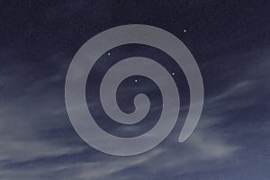 Mensa constellation, Cluster of stars, Table Mountain constellation