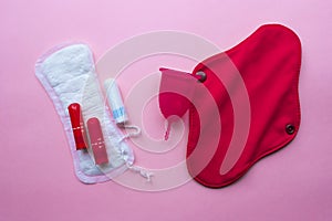 Menstrual cup and Reusable Menstrual Pad versus disposable pad and tampon