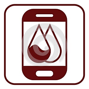 Menstruation app, icon