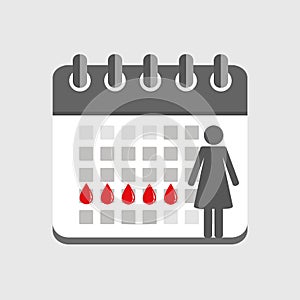 Menstruation calendar red signs of menstrual cycle