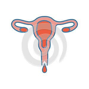 Menstruation color icon