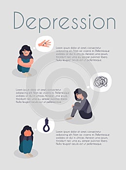 Mental care and psychological support flyer design