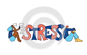 Mental disoder. Young people sitting on the floor